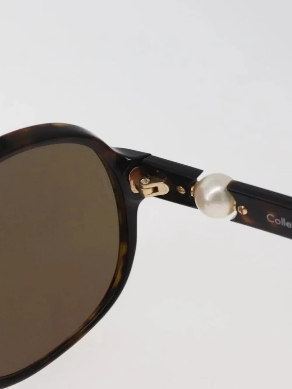 CHANEL Tortoise Sunglasses plastic Brown CC Auth 162588